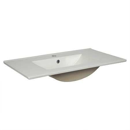 Mobilier baie Sanitop Ines, baza cu lavoar, MFD-PAL, gri, 60 x 43,5 x 81 cm