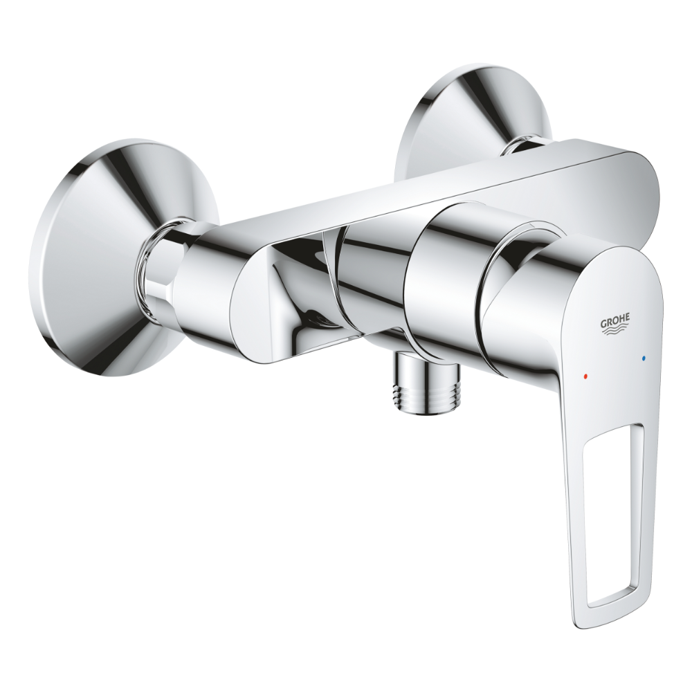 Baterie dus Grohe Start Loop, monocomanda, alama, argintiu, cartus ceramic 35 mm