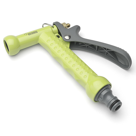 Pistol pentru stropit Rehau, metal, galben/ gri, ajustabil 