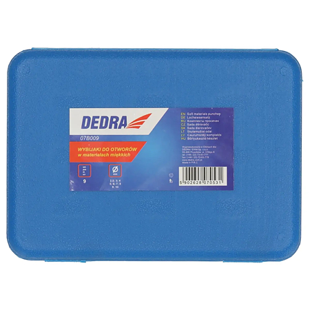 Set preducele pentru gaurit Dedra, 2.5 - 10 mm. 9 buc/set