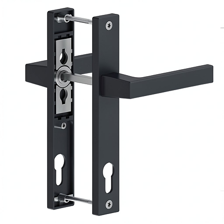 Maner usa PVC cu sild, aluminiu, antracit RAL 7016, 92 mm
