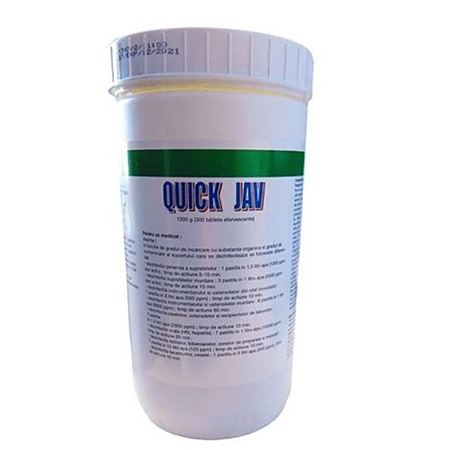 Tablete clorigene efervescente Quick Jav, dezinfectant, 1kg (300 buc)