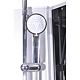 Cabina dus hidromasaj Sanotechnik PS04, cadru aluminiu, cadita inalta semirotunda, sticla 5 mm, 90 x 90 x 215 cm