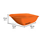 Roaba metalica cu roti duble Truper, 118 l