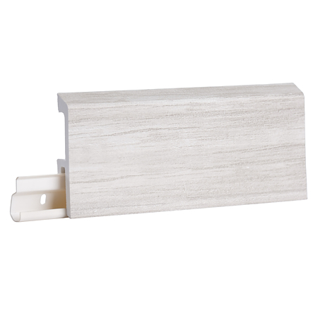 Plinta pardoseala Duflex Rei 906, polimer flexibil, rezistenta la apa, decor lemn, 2000 x 80 x 18 mm