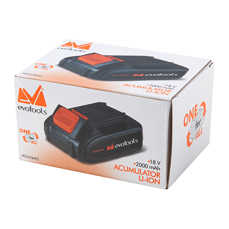 Acumulator Li-Ion Evotools ONE EPTO, 18 V, 2000 mAh Acumulator Li-Ion Evotools ONE EPTO, 18 V, 2000 mAh