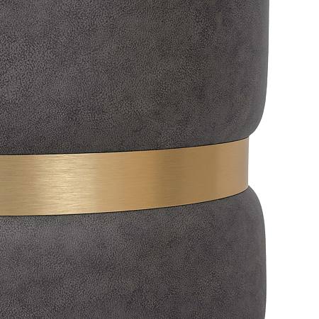 Taburet Ring, inel auriu, stofa gri M611, rotund, 38 x 38 x 40 cm Taburet Ring, inel auriu, stofa gri M611, rotund, 38 x 38 x 40 cm