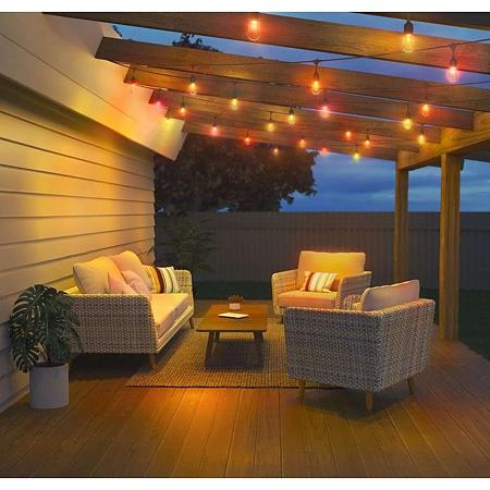 Ghirlanda luminoasa exterior LED WiZ String Lights, 12 becuri, IP65, 12 W, 14.8 m Ghirlanda luminoasa exterior LED WiZ String Lights, 12 becuri, IP65, 12 W, 14.8 m