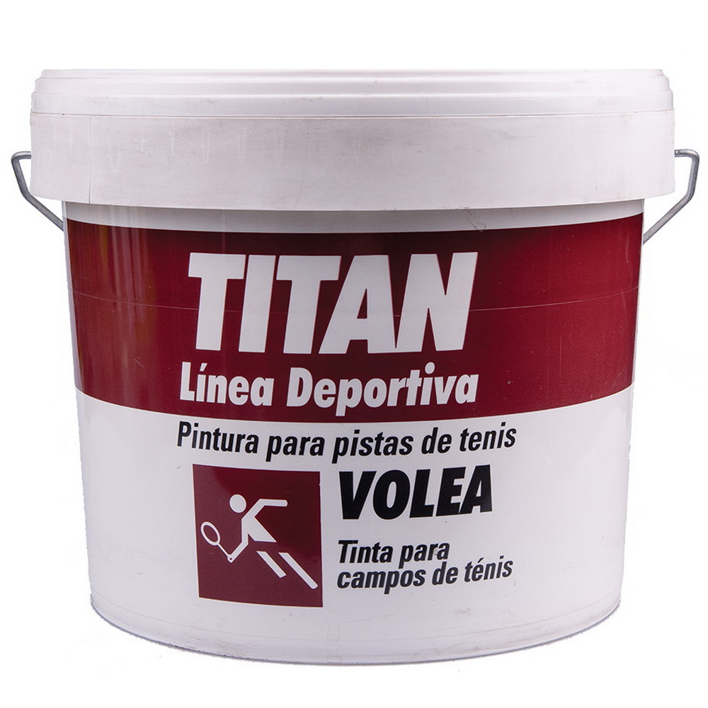 Vopsea acrilica pentru teren de tenis Titan Volea, rosu,interior/exterior, 10l 10L