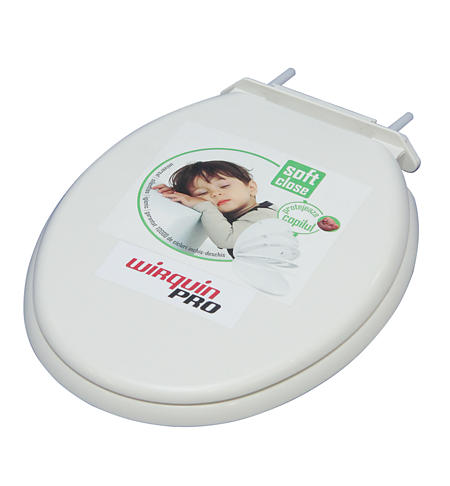 Capac WC Wirquin,  Soft Close, polipropilena, alb, 36.5 x 42.5 cm