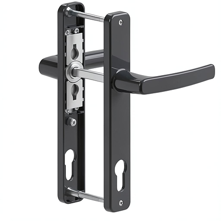 Maner usa PVC cu sild, aluminiu, antracit RAL 7016, 92 mm