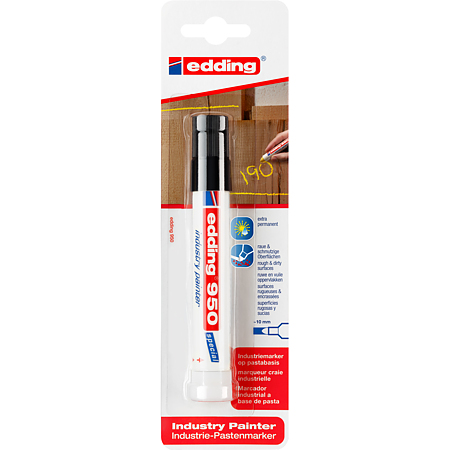 Marker pentru metal/piatra/lemn Edding 950, 10 mm, negru