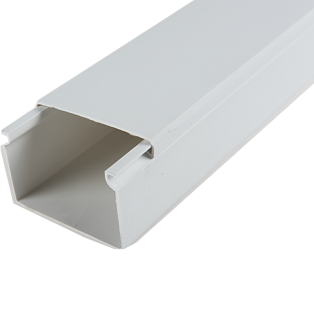 Canal cablu 60 x 40 mm, 2 m, alb, PVC ignifugat Canal cablu 60 x 40 mm, 2 m, alb, PVC ignifugat