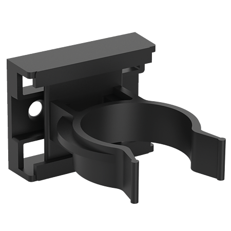 Clips pentru plinta din lemn, negru, plastic, 30 mm