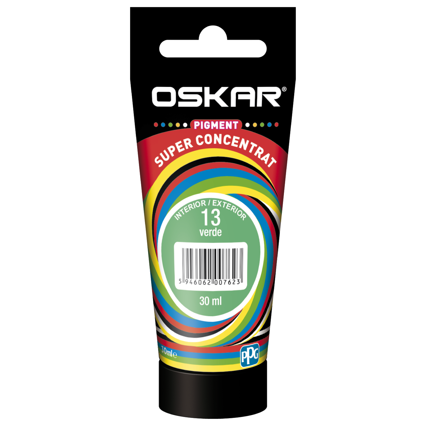 Pigment vopsea lavabila Oskar super concentrat, verde 13, 30 ml 13)