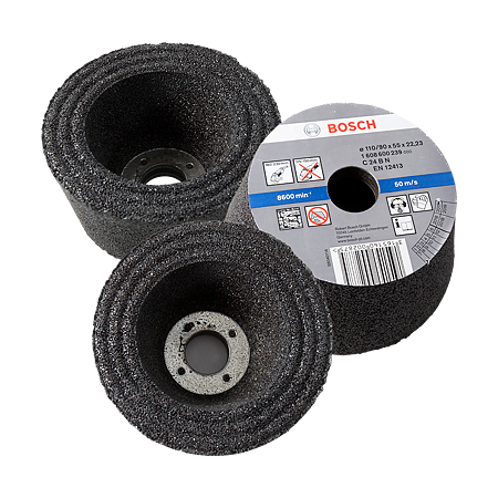Oala de slefuit conica pentru piatra Bosch, 110 mm, granulatie 24 Oala de slefuit conica pentru piatra Bosch, 110 mm, granulatie 24
