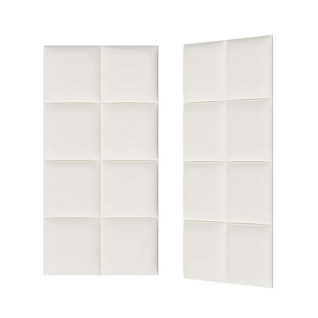 Panou decorativ tapitat, Kids Cream, patrat, 300 x 300 x 37 mm