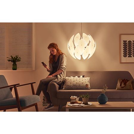 Pendul Philips Chiffon, 1 x E27, 60W, H2075 x D590 mm, alb