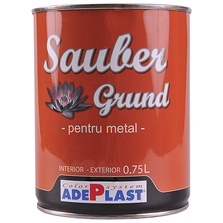 Grund pentru metal Sauber Metal Grund, rosu oxid, 0.75l