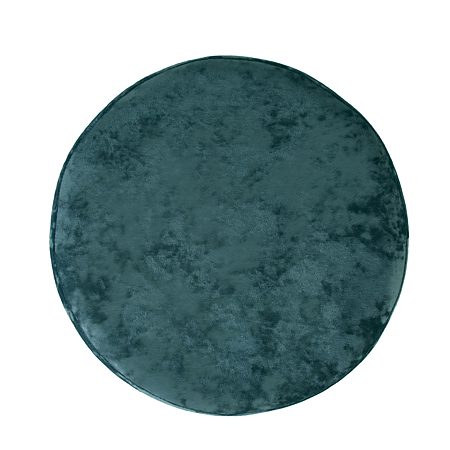 Taburet Ring, inel auriu, catifea turcoaz E22, rotund, 38 x 38 x 40 cm