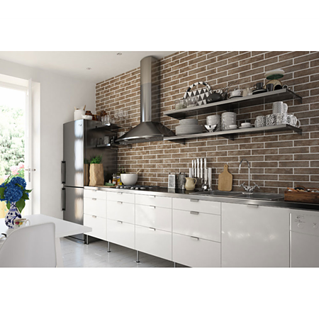 Placa portelanata Baker Street Beige,  finisaj mat, 25 x 6 cm