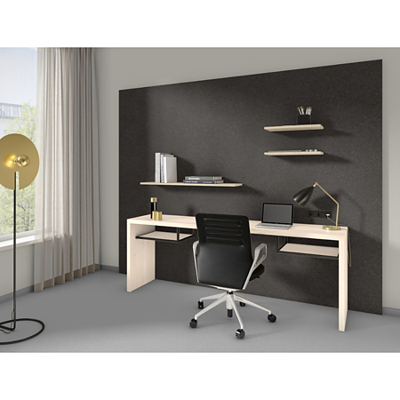 Blat de lucru compact laminat Egger F247 ST76 Bazalt de munte antracit, miez negru, mat, 4100 x 650 x 12 mm