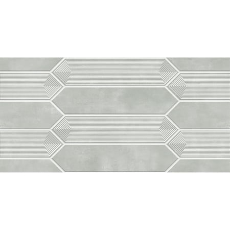 Faianta baie Huron B 22186-B, rectificata, aspect geometric in relief, finisaj lucios efect glue finish, 60 x 30 cm