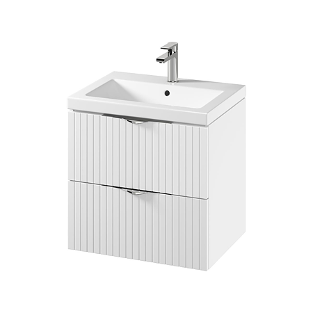 Mobilier baie Cersanit Tirso, suspendat, MDF, alb, 60 x 45 x 55 cm