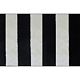 Covor bucatarie Riviera, poliester, model dungi, negru/alb, 50 x 80 cm