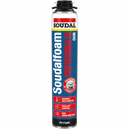 Spuma poliuretanica de montaj pentru pistol Soudal Soudafoam P60, 750 ml