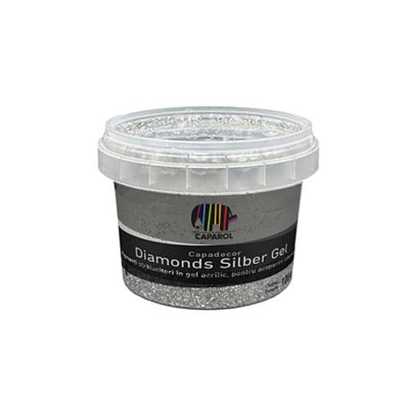 Pigment Capadecor Diamonds Silber Gel, argintiu, 250 ml