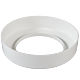 Guler mascare racord WC, plastic, alb, 10 cm