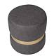 Taburet Ring, inel auriu, stofa gri M611, rotund, 38 x 38 x 40 cm Taburet Ring, inel auriu, stofa gri M611, rotund, 38 x 38 x 40 cm