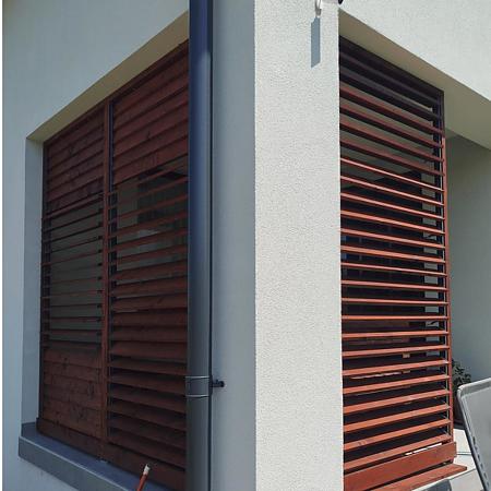 Glisiera aluminiu cu 12 lamele tip jaluzea, gri, 1 m, set 4 buc