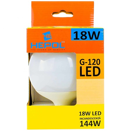 Bec Led Hepol Ecoline G-120 E27 18 W