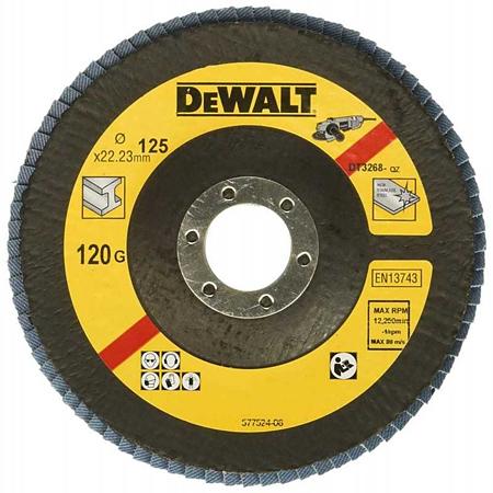 Disc lamelar pentru metal DeWalt DT3268, 125 x 22.23 mm, 120 gr