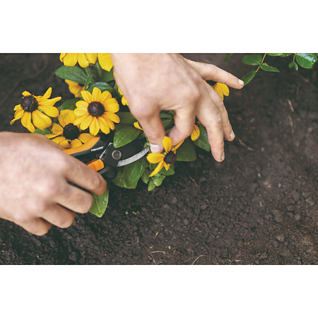Foarfeca flori Fiskars Solid SP14, 240 mm, negru, portocaliu 