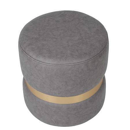 Taburet Ring, inel auriu, stofa gri deschis M609, rotund, 38 x 38 x 40 cm Taburet Ring, inel auriu, stofa gri deschis M609, rotund, 38 x 38 x 40 cm