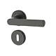 Maner usa de interior pe rozeta rotunda Osprey Yale, zinc, negru mat, 40 mm