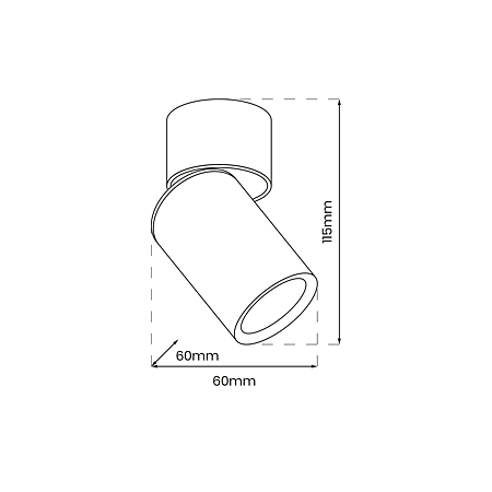 Spot Andy, 1 x GU10, aluminiu, negru Spot Andy, 1 x GU10, aluminiu, negru