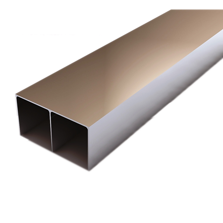 Profil ghidare dublu superior, aluminiu, anodizat mat, 3 m