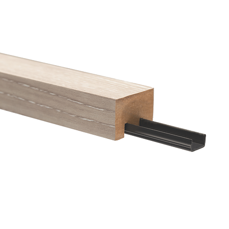 Riflaj, MDF, stejar stary, tip montare cu profil de montaj, 2800 x 30 x 20 mm