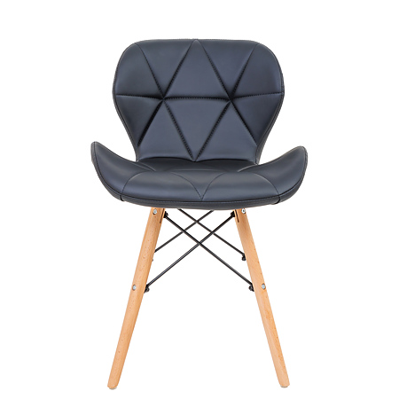 Scaun bucatarie / living Eliza, tapitat, piele ecologica, cadru de lemn, negru, max. 110 Kg., 73 x 47 cm Scaun bucatarie / living Eliza, tapitat, piele ecologica, cadru de lemn, negru, max. 110 Kg., 73 x 47 cm