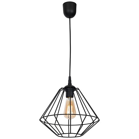 Suspensie Colin, 1xE27, 60 W, metal, negru