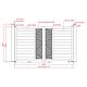 Poarta auto prefabricata metalica Poseidon, aluminiu, batanta, gri antracit, 3000 x 1800 mm