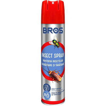 Spray universal pentru insecte zburatoare si taratoare Bros, 400 ml