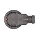 Sifon cadita dus / pardoseala Wirquin SlimPlus extra plat h=40 mm, corp ABS, anti miros, filtru de par, iesire Ø40 mm, debit 34 l/min, auriu mat, 187 x 60 x Ø118 mm