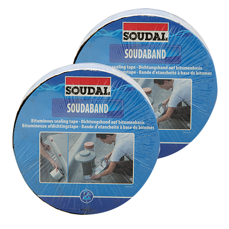 Banda hidroizolanta bituminoasa, 7,5 cm x 10 m, Soudal, aluminiu