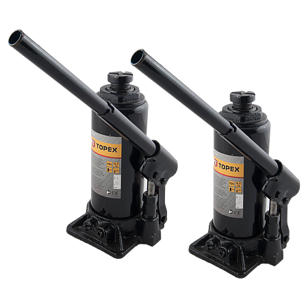 Cric auto hidraulic Topex 97X040, 10 tone, inaltimea de ridicare 23-46cm