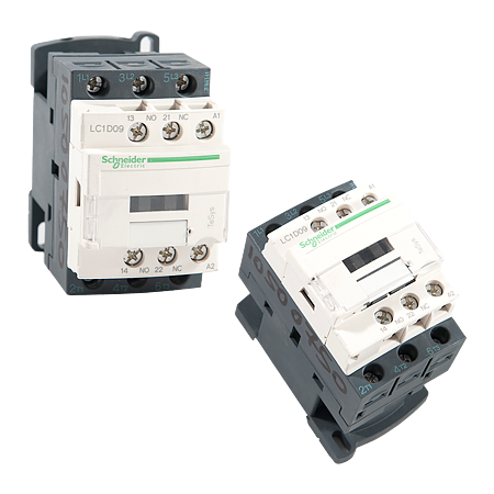 Contactor TeSys D, Schneider LC1D09P5, 3P 9A, AC-440V - aux 1NO+1NC - 230V